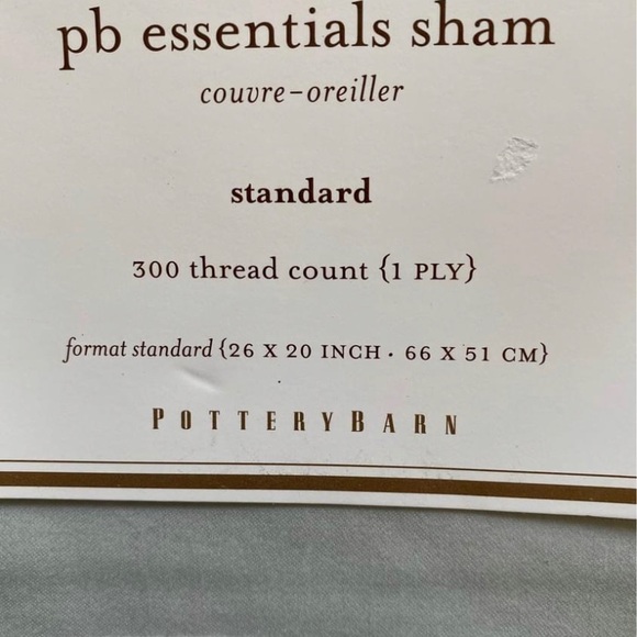 Pottery Barn Bedding Pottery Barn Size Standard Icy Blue Essential